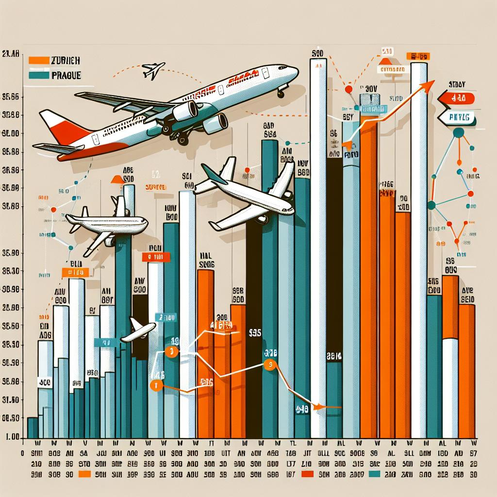 Cena letenek mezi Curychem a Prahou