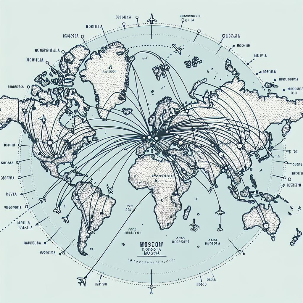 Jaké jsou letové vzdálenosti do Moskvy